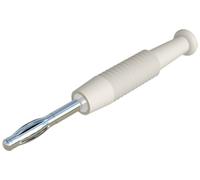 Fiche banane Hirschmann Test & Measurement MSTF 2 ws 938420107 mâle, droit Ø de la broche: 2 mm blanc