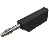 Fiche banane mâle Ø de la broche: 4 mm SKS Hirschmann LAS N WS Au 934100700 noir 1 pc(s)
