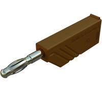 Fiche banane mâle Ø de la broche: 4 mm SKS Hirschmann LAS N WS Au 934100705 marron 1 pc(s)