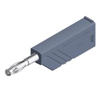 Fiche banane mâle Ø de la broche: 4 mm SKS Hirschmann LAS N WS grau 934100106 gris 1 pc(s)