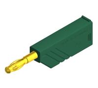 Fiche banane mâle Ø de la broche: 4 mm SKS Hirschmann LAS N WS grün Au 934100704 vert 1 pc(s)