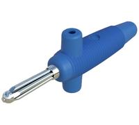 Fiche banane mâle Ø de la broche: 4 mm SKS Hirschmann Buela 300 K 931667102 bleu