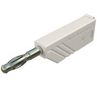 Fiche banane mâle Ø de la broche: 4 mm SKS Hirschmann LAS N WS Au 934100707 blanc 1 pc(s)