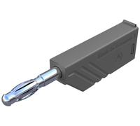 Fiche banane mâle Ø de la broche: 4 mm SKS Hirschmann LAS N WS grau 934100106 gris 1 pc(s)