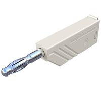Fiche banane mâle Ø de la broche: 4 mm SKS Hirschmann LAS N WS weiß 934100107 blanc 1 pc(s)