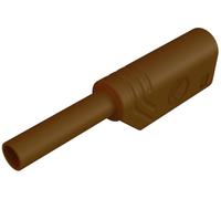 Fiche banane mâle de sécurité Ø de la broche: 2 mm Hirschmann Test & Measurement MST S WS 30 Au 975090705 marron
