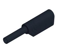 Fiche banane mâle de sécurité Ø de la broche: 2 mm SKS Hirschmann MST S WS 30 Au 975090700 noir 1 pc(s)