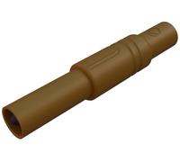 Fiche banane mâle de sécurité Ø de la broche: 4 mm SKS Hirschmann LAS S G 934097105 marron 1 pc(s)