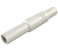 Fiche banane mâle de sécurité Ø de la broche: 4 mm SKS Hirschmann LAS S G 934097107 blanc 1 pc(s)