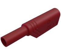 Fiche banane mâle de sécurité Ø de la broche: 4 mm Hirschmann Test & Measurement LAS S WS 934099101 rouge 1 pc(s)