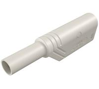 Fiche banane mâle de sécurité Ø de la broche: 4 mm Hirschmann Test & Measurement LAS S WS 934099107 blanc 1 pc(s)