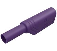 Fiche banane mâle de sécurité Ø de la broche: 4 mm SKS Hirschmann LAS S G 934099109 violet 1 pc(s)