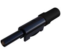 Fiche banane mâle de sécurité Ø de la broche: 4 mm Hirschmann Test & Measurement SLS 10 B 931824100 noir 1 pc(s)