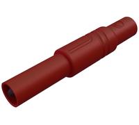 Fiche banane mâle de sécurité Ø de la broche: 4 mm SKS Hirschmann LAS S G 934097101 rouge 1 pc(s)
