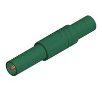 Fiche banane mâle de sécurité Ø de la broche: 4 mm SKS Hirschmann LAS S G 934097104 vert 1 pc(s)