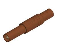 Fiche banane mâle de sécurité Ø de la broche: 4 mm SKS Hirschmann LAS S G 934097105 marron 1 pc(s)