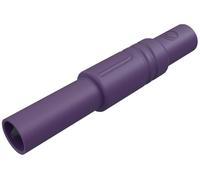 Fiche banane mâle de sécurité Ø de la broche: 4 mm SKS Hirschmann LAS S G 934097109 violet