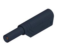 Fiche banane mâle de sécurité Ø de la broche: 4 mm Hirschmann Test & Measurement LAS S WS 934099100 noir 1 pc(s)