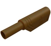 Fiche banane mâle de sécurité Ø de la broche: 4 mm SKS Hirschmann LAS S G 934099105 marron 1 pc(s)