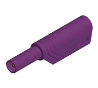 Fiche banane mâle de sécurité Ø de la broche: 4 mm SKS Hirschmann LAS S G 934099109 violet 1 pc(s)