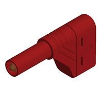 Fiche banane mâle de sécurité Ø de la broche: 4 mm SKS Hirschmann LAS S W 934098101 rouge 1 pc(s)