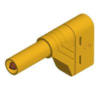 Fiche banane mâle de sécurité Ø de la broche: 4 mm SKS Hirschmann LAS S W 934098103 jaune 1 pc(s)