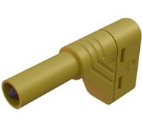 Fiche banane mâle de sécurité Ø de la broche: 4 mm SKS Hirschmann LAS S W 934098103 jaune 1 pc(s)