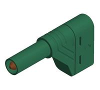 Fiche banane mâle de sécurité Ø de la broche: 4 mm SKS Hirschmann LAS S W 934098104 vert 1 pc(s)