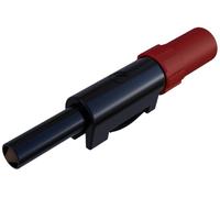 Fiche banane mâle de sécurité Ø de la broche: 4 mm SKS Hirschmann SLS 10 B 931824101 rouge