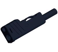 Fiche banane mâle de sécurité Ø de la broche: 4 mm SKS Hirschmann SLS 200 932153100 noir 1 pc(s)