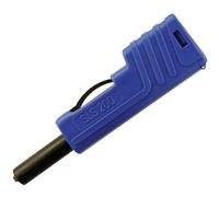Fiche banane mâle de sécurité Ø de la broche: 4 mm SKS Hirschmann SLS 200 932153102 bleu 1 pc(s)