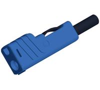 Fiche banane mâle de sécurité Ø de la broche: 4 mm SKS Hirschmann SLS 200 932153102 bleu 1 pc(s)