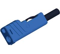 Fiche banane mâle de sécurité Ø de la broche: 4 mm SKS Hirschmann SLS 200 932153102 bleu 1 pc(s)