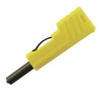 Fiche banane mâle de sécurité Ø de la broche: 4 mm SKS Hirschmann SLS 200 932153103 jaune 1 pc(s)