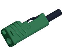 Fiche banane mâle de sécurité Ø de la broche: 4 mm SKS Hirschmann SLS 200 932153104 vert 1 pc(s)