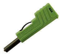 Fiche banane mâle de sécurité Ø de la broche: 4 mm SKS Hirschmann SLS 200 932153104 vert 1 pc(s)