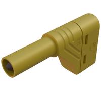 Fiche banane mâle de sécurité Ø de la broche: 4 mm SKS Hirschmann LAS S W 934098103 jaune 1 pc(s)