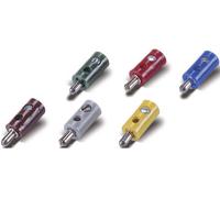 Fiche banane miniature mâle 2,6 mm bleue