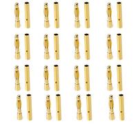 Fiche banane plaquée or 2 mm mâle et femelle 20 paires ensemble de 40 piècesLa mode