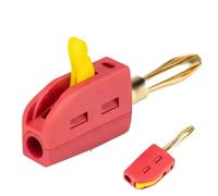 Fiche banane pour haut-parleur, connecteur banane pour haut-parleur, fiche banane, connecteur rapide pour bornes de haut-parleur, connecteurs banane, fiches bananes, câbles d'enceintes