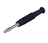 Fiche banane SKS Hirschmann MSTF 2 sw 938420100 mâle, droit Ø de la broche: 2 mm noir 1 pc(s)