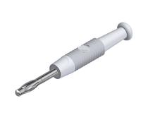 Fiche banane SKS Hirschmann MSTF 2 ws 938420107 mâle, droit Ø de la broche: 2 mm blanc 1 pc(s)