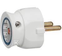 Fiche basse 2P 16A blanche 050183