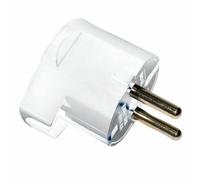 Fiche blanche 10/16 A, idéale pour les connexions électriques sécurisées dans les appareils électroménagers et les équipements électriques.