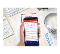 Fiche bristol 210 x 148 mm quadrillée 5 x 5 perforée couleurs assorties Oxford Révision 2.0 - Sachet de 32