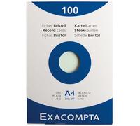 Fiche Bristol Uni Vert 210x297 - Boite De 100