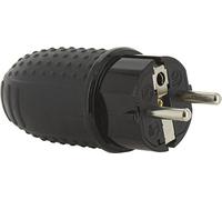 Fiche caoutchouc étanche IP44 2P+T 16 A Dhome - Mâle