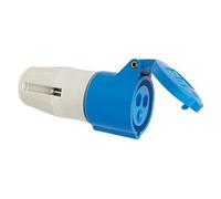 Fiche CEE17 femelle 16A avec clapet - pour camping-cars et caravanes.