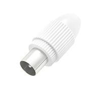 Fiche coaxiale antenne mâle - HAMA - Verrouillable - Montage simple - Blindage complet - Compatible câble TV