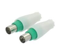 Fiche coaxiale droite - Dhome - 9 mm - 2 mâles - Sortie arrière - Antenne télévision